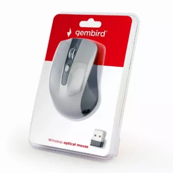 GEMBIRD Wireless Mouse Optical MUSW-4B-04-BG - 4 Button Black/Spacegrey