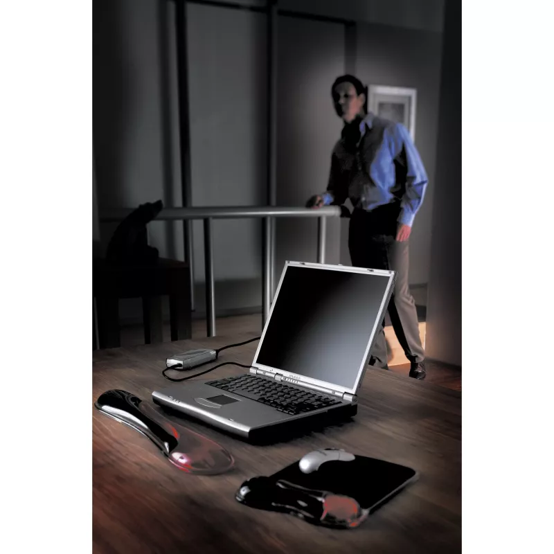 Kensington Duo Gel Mouse Pad Wrist Rest — Red, Black, Red, Monochromatic, Gel, Wrist rest