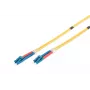 DIGITUS Fiber Optic Patch Cord, LC to LC OS2, Singlemode 09/125 µ, Duplex, Length 5m