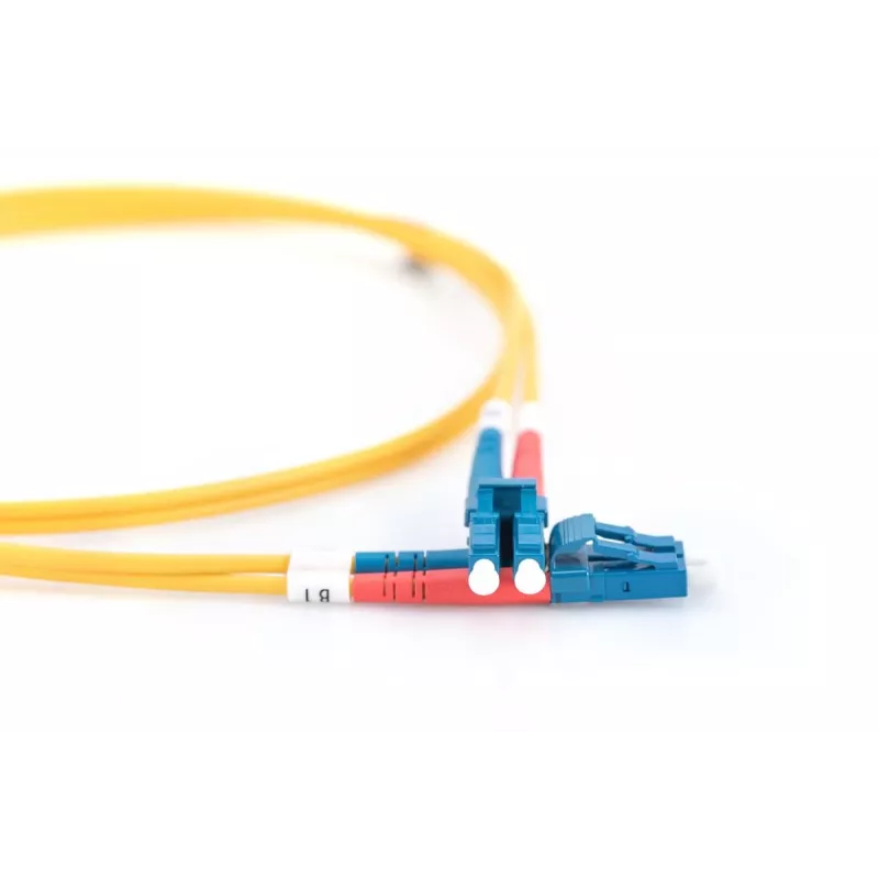 DIGITUS Fiber Optic Patch Cord, LC to LC OS2, Singlemode 09/125 µ, Duplex, Length 5m