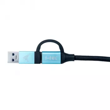 USB-C Cable to USB-C with Integrated USB 3.0 Adapter i-tec C31USBCACBL