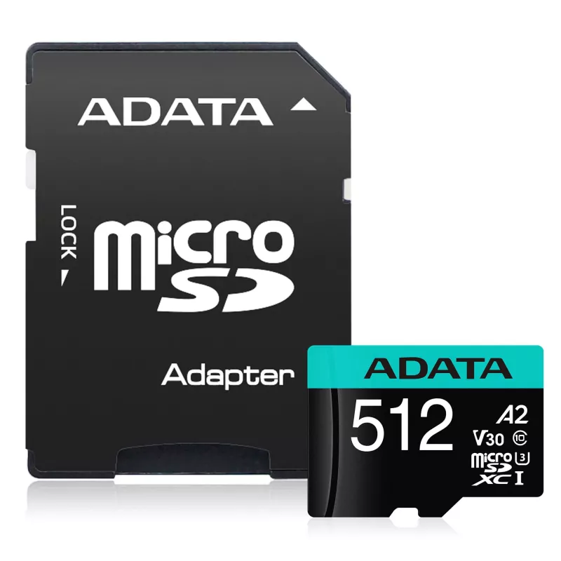 Flash Memory ADATA 512GB MicroSDXC Class 10 Premier Pro