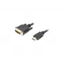 Video cable adapter LANBERG HDMI Type A (male) to DVI-D (male), 1.8 m, black, max res 1920x1200