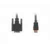 Video cable adapter LANBERG HDMI Type A (male) to DVI-D (male), 1.8 m, black, max res 1920x1200