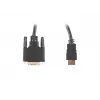 LANBERG Hdmi(m)->DVI-d(m)(24+1) Cable Dual Link With Gold-plated 4k Connectors - 1.8m Black