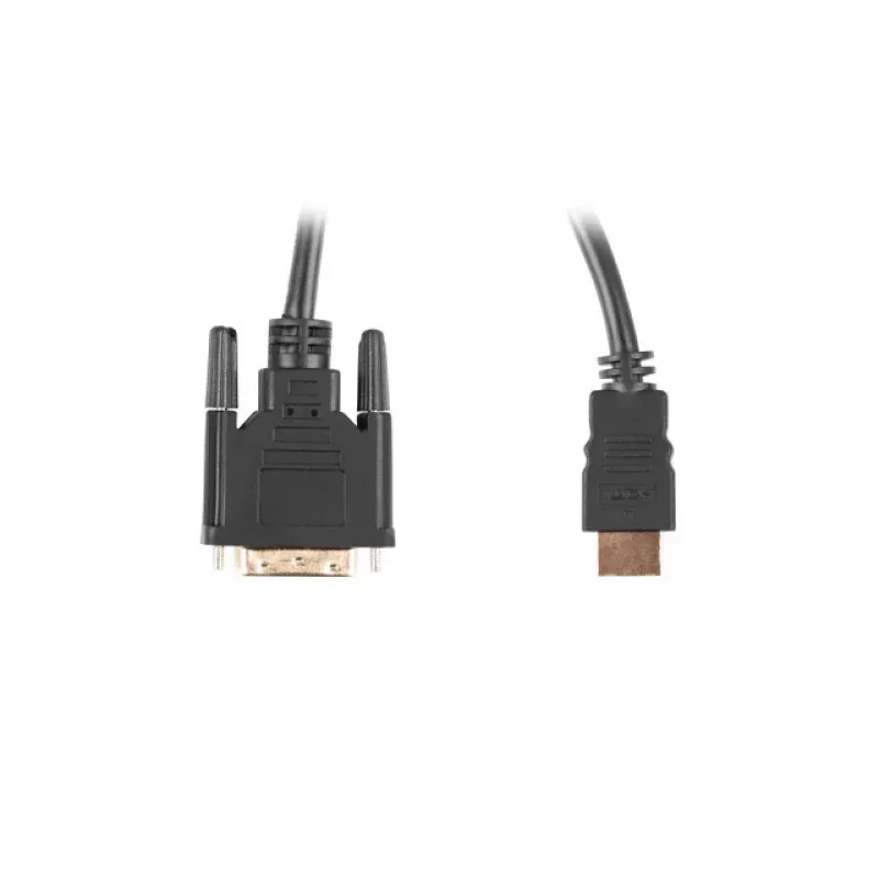 LANBERG Hdmi(m)->DVI-d(m)(24+1) Cable Dual Link With Gold-plated 4k Connectors - 1.8m Black