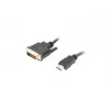 LANBERG Hdmi(m)->DVI-d(m)(24+1) Cable Dual Link With Gold-plated 4k Connectors - 3m Black