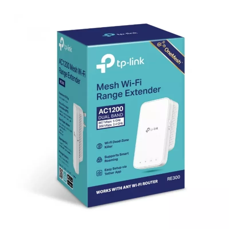Network repeater TP-Link AC1200 Mesh Wi-Fi Range Extender
