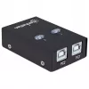 USB sharing switch MANHATTAN 162005, USB 2.0 Type-B, 2 ports, 480 Mbps, 1.5 m cable, white