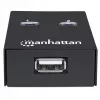 USB sharing switch MANHATTAN 162005, USB 2.0 Type-B, 2 ports, 480 Mbps, 1.5 m cable, white