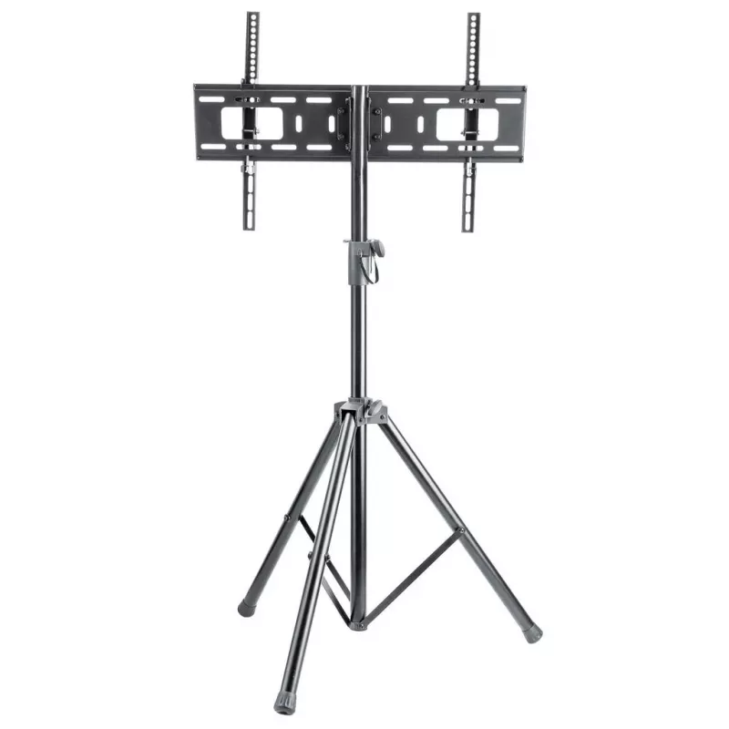 Manhattan Tripod Floor Mount for TV & Monitors, Stand Assembly, For screens: 37 inch to 65 inch, VESA compatibility: all between 200x200 to 600x400mm - check the dimensions of the four mounting holes on back of screen to ensure it fits, Max 35kg, Black, LFD, Bracket
