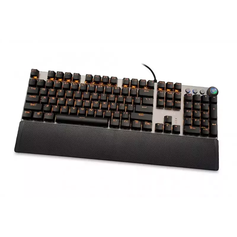 Wired mechanical gaming keyboard IBOX AURORA K-4 — QWERTY, 108 keys, LED adjustable backlight, water-resistant, USB, 1.6 m cable