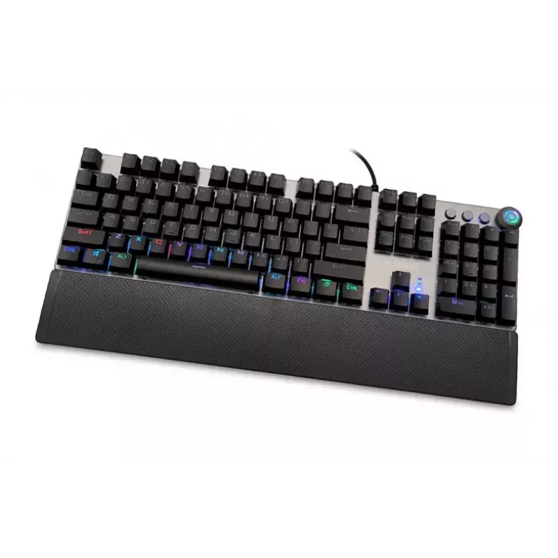 Wired mechanical gaming keyboard IBOX AURORA K-4 — QWERTY, 108 keys, LED adjustable backlight, water-resistant, USB, 1.6 m cable