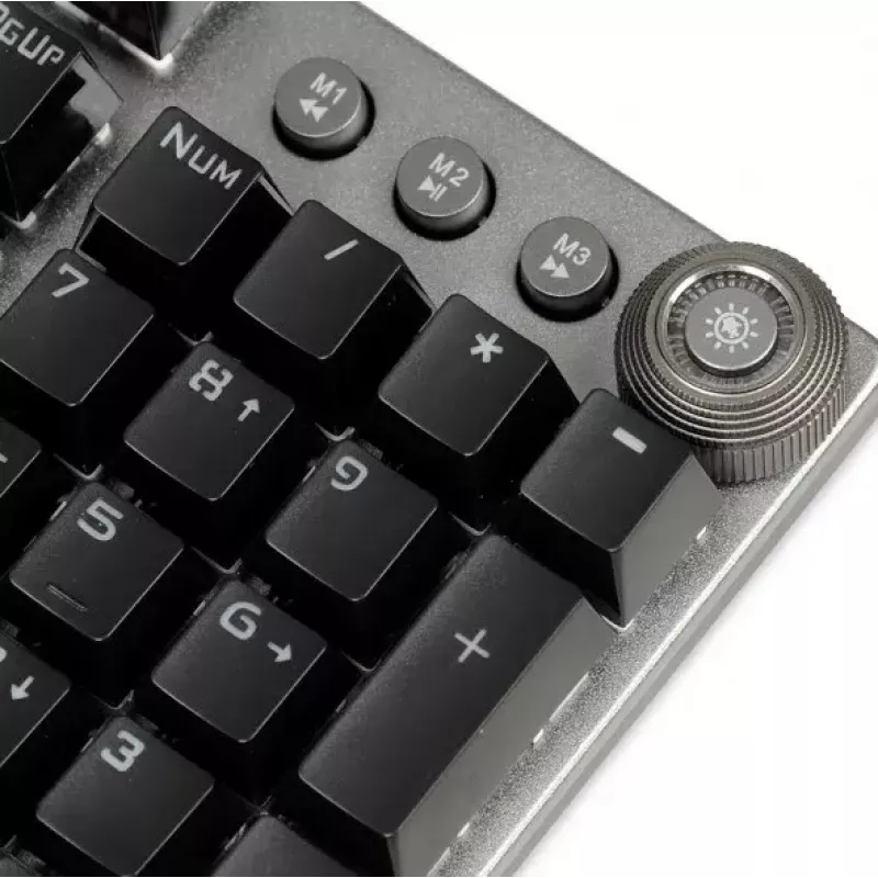 Wired mechanical gaming keyboard IBOX AURORA K-4 — QWERTY, 108 keys, LED adjustable backlight, water-resistant, USB, 1.6 m cable
