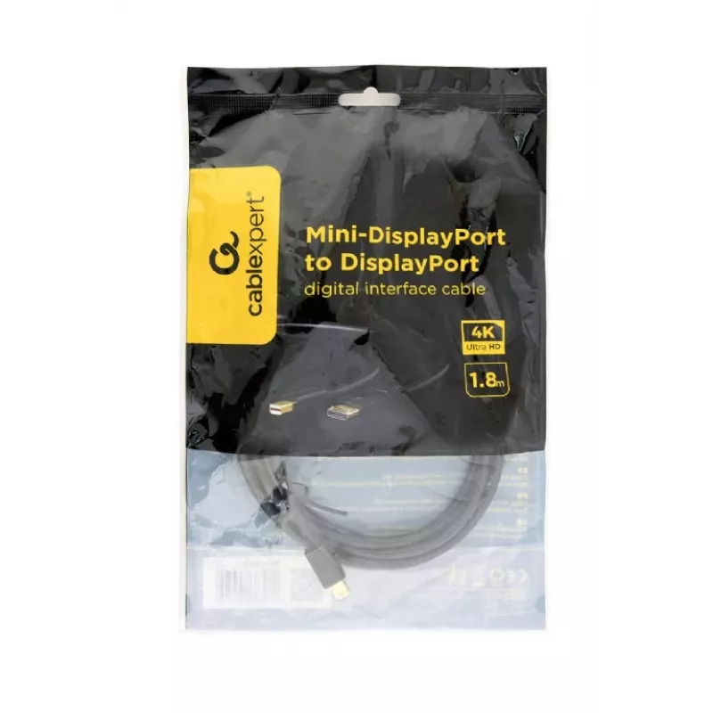 Gembird Cablexpert CCP-mDP2-6 Mini DisplayPort to DisplayPort Cable, 1.8 m, Black