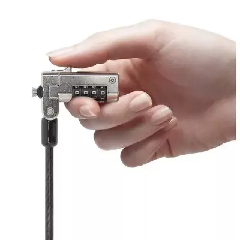 Kensington Slim N17 Combination Laptop Lock for Wedge-Shaped Slots