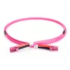 DIGITUS Fiber Optic Patch Cord, LC to LC Multimode OM4 - 3m; Duplex, color RAL4003, Length 3m