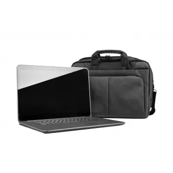 Briefcase NATEC Gazelle 39.6 cm (15.6 inch) Nylon, 2 compartments, shoulder strap, black