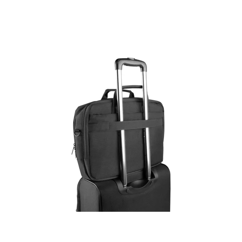 Briefcase NATEC Gazelle 39.6 cm (15.6 inch) Nylon, 2 compartments, shoulder strap, black