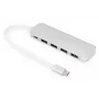 DIGITUS USB-C HUB 4-Port PD 4x USB 3.0, 1x PD Charging, Grey