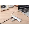 DIGITUS USB-C HUB 4-Port PD 4x USB 3.0, 1x PD Charging, Grey