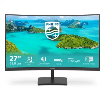Philips E Line 271E1SCA/00 computer monitor 68.6 cm (27 inch) 1920 x 1080 pixels Full HD LCD Black