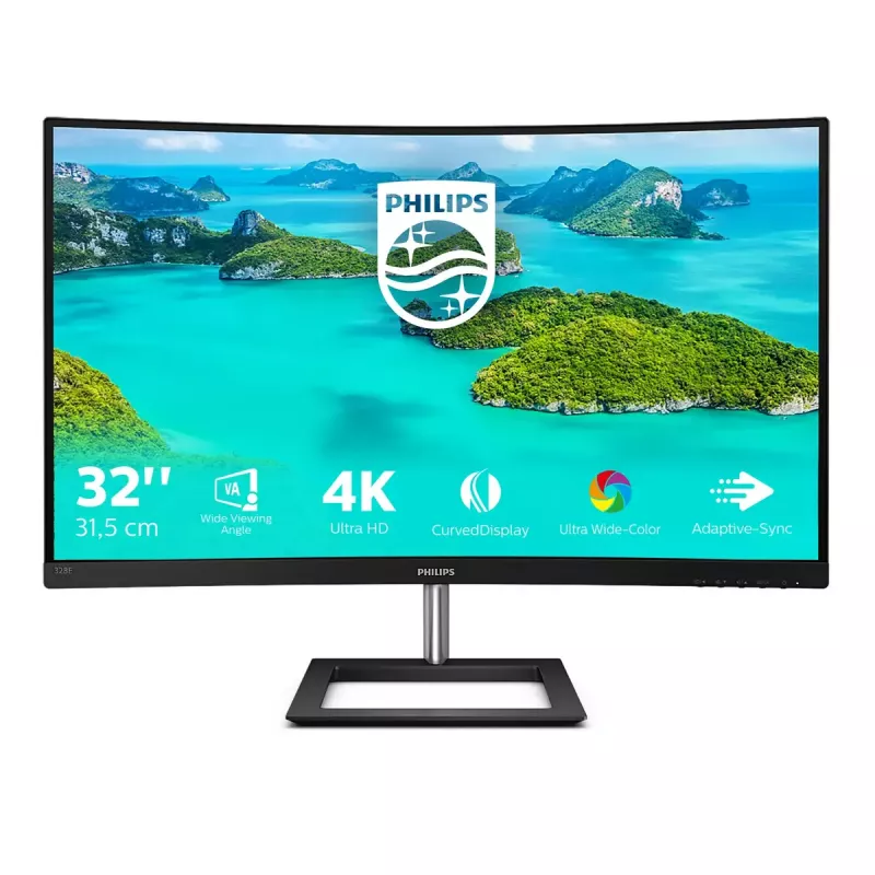 Philips E Line 328E1CA/00 computer monitor 80 cm (31.5 inch) 3840 x 2160 pixels 4K Ultra HD LCD Black