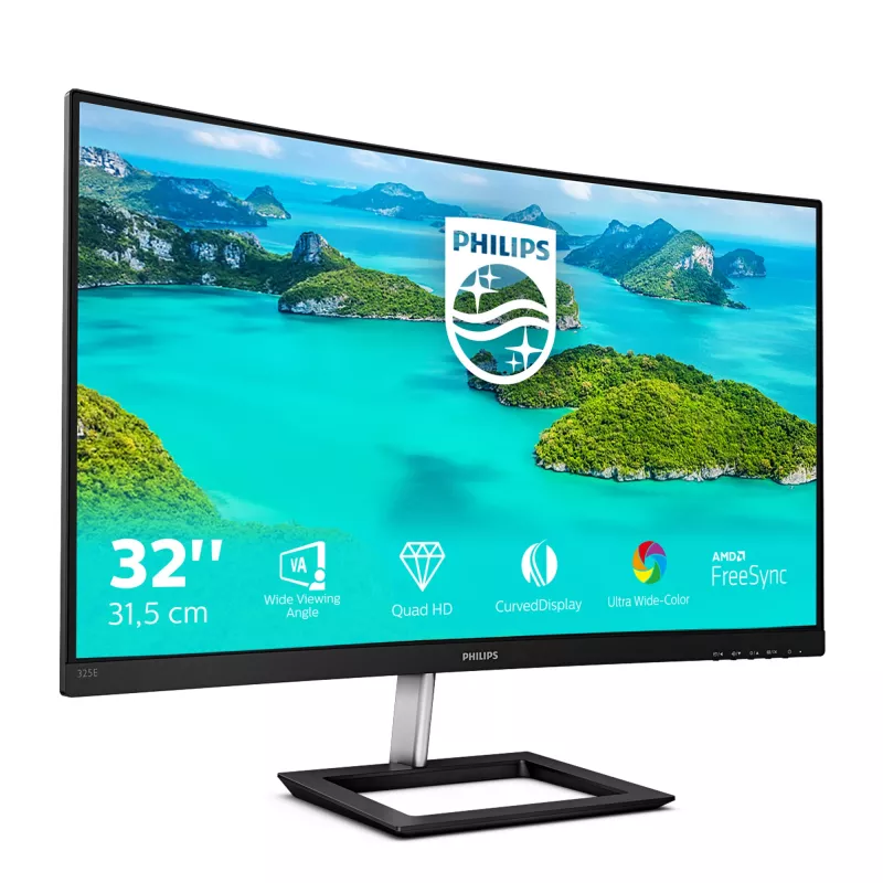 Philips E Line 325E1C/00 computer monitor 80 cm (31.5 inch) 2560 x 1440 pixels Quad HD LCD Black