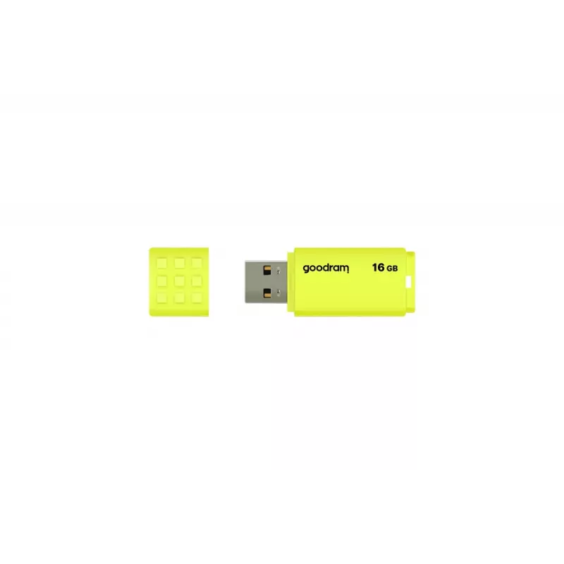 USB flash drive GOODRAM UME2 16 GB, USB 2.0 Type-A, yellow, 51×21 mm