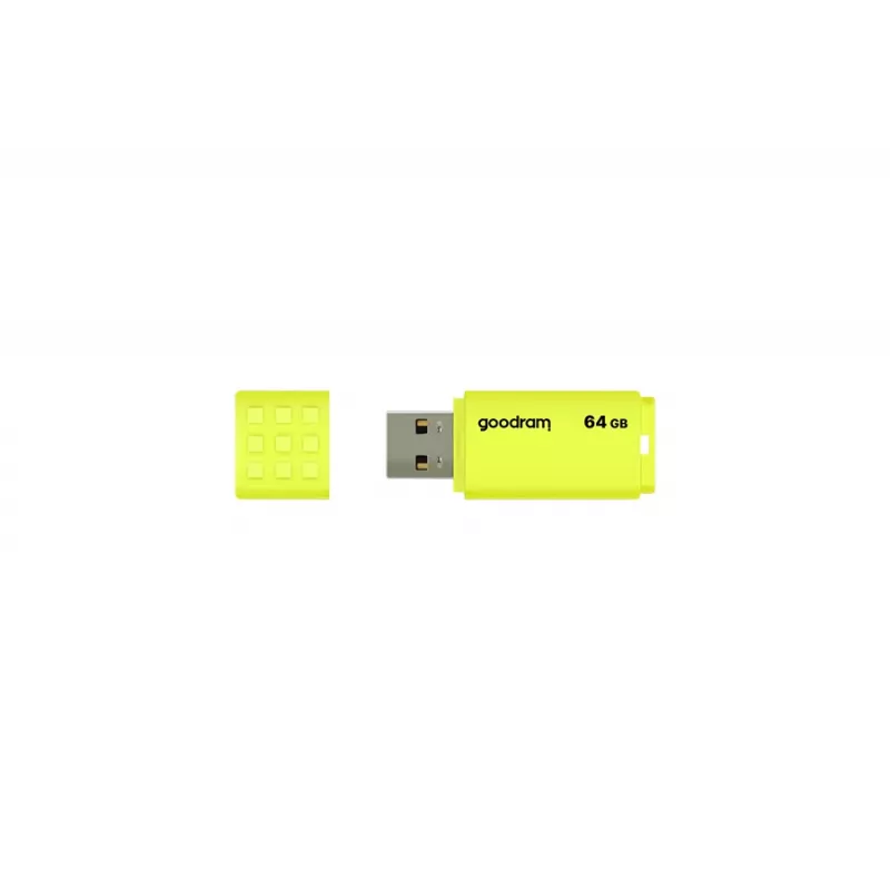 USB flash drive GOODRAM UME2 64 GB USB Type-A 2.0, yellow, capless, plastic