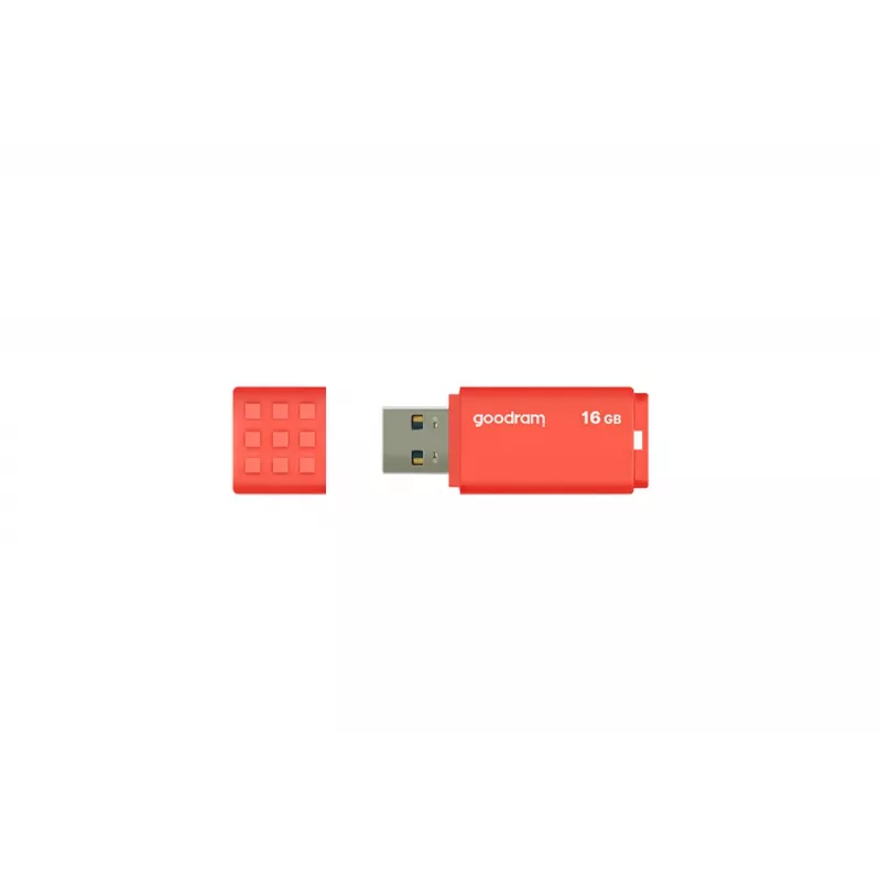 USB flash drive GOODRAM UME3 16 GB USB Type-A 3.2 Gen 1 (orange), 60/20 MB/s, capless plastic housing