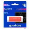 USB flash drive GOODRAM UME3 16 GB USB Type-A 3.2 Gen 1 (orange), 60/20 MB/s, capless plastic housing