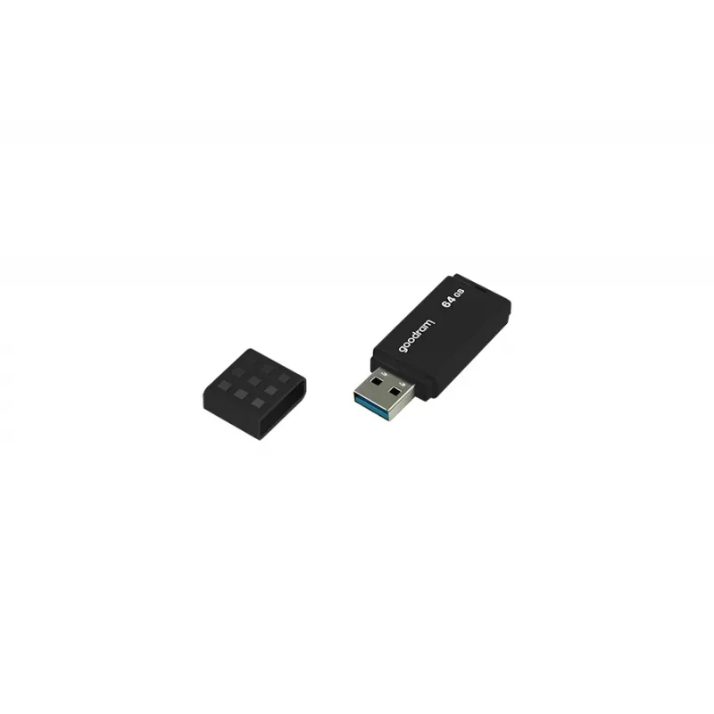 USB flash drive GOODRAM UME3 64 GB USB Type-A 3.2 Gen 1, read 60 MB/s, write 20 MB/s, black