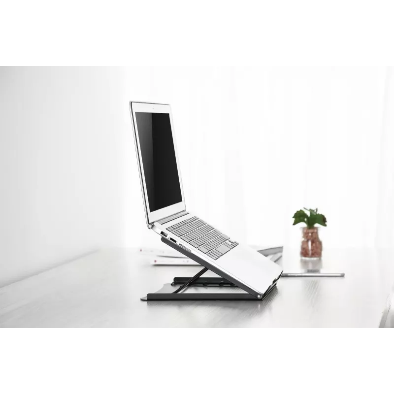 DIGITUS Foldable Steel Laptop/Tablet Stand with 5 Adjustment Positions