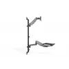 DIGITUS Sit-Stand Workstation wall single mount, black max load capacity: 1-8kg,max Screen Size: 17-32in