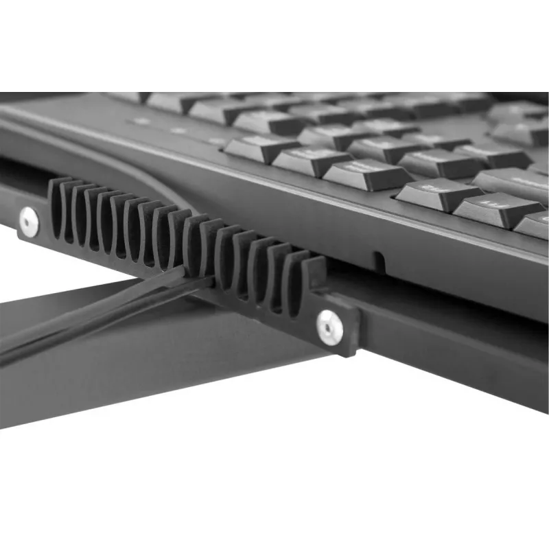 DIGITUS Mobile Workstation (Monitor Mount, PC Holder) max. 8 kg load,32in screen max - black