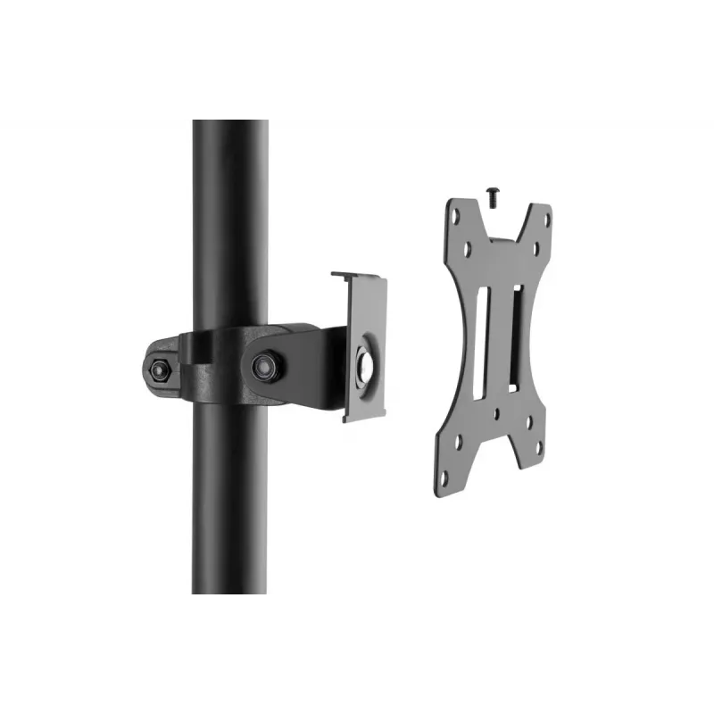 DIGITUS Mobile Workstation (Monitor Mount, PC Holder) max. 8 kg load,32in screen max - black