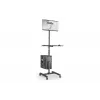 DIGITUS Mobile Workstation (Monitor Mount, PC Holder) max. 8 kg load,32in screen max - black