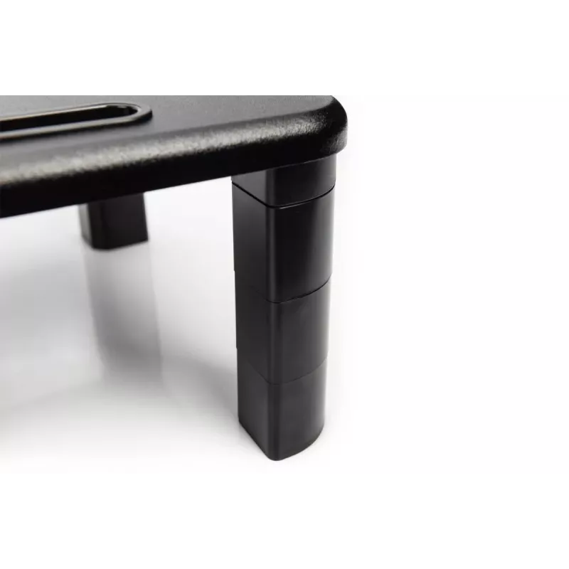 DIGITUS DA-90458 Adjustable Monitor Riser, 400x280x143 mm, Black, up to 10 kg