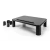 DIGITUS DA-90458 Adjustable Monitor Riser, 400x280x143 mm, Black, up to 10 kg