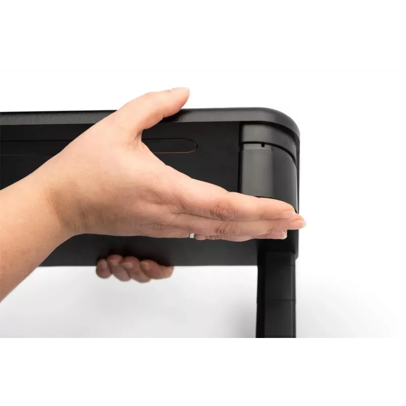 DIGITUS DA-90458 Adjustable Monitor Riser, 400x280x143 mm, Black, up to 10 kg