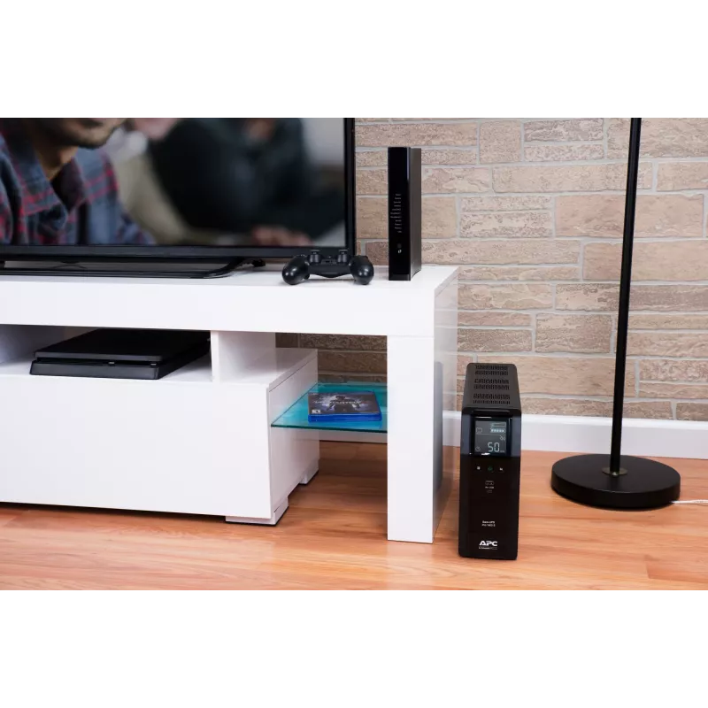 APC Back-UPS Pro, 1600VA/960W, Tower, 230V, 8x IEC C13 outlets, Sine Wave, AVR, USB Type A + C ports, LCD, User Replaceable Battery