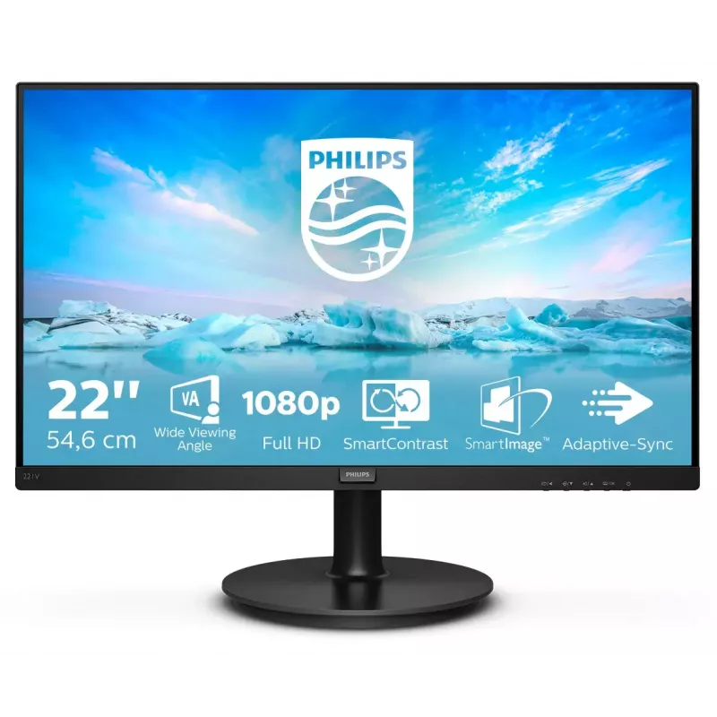 Philips V Line 221V8/00 computer monitor 54.6 cm (21.5 inch) 1920 x 1080 pixels Full HD LED Black