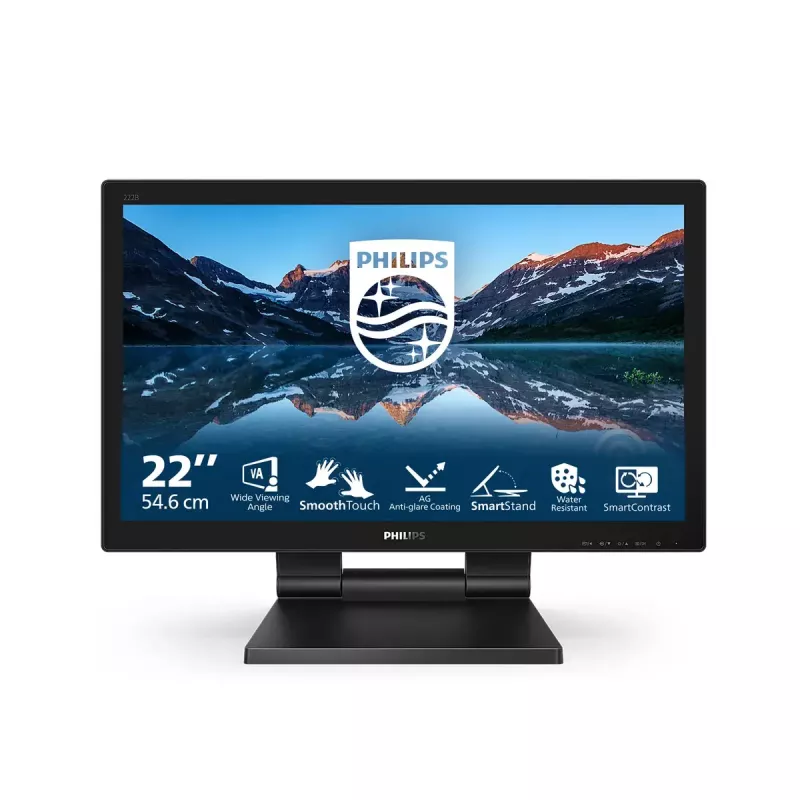 Philips 162B9T/00 computer monitor 39.6 cm (15.6 inch) 1366 x 768 pixels HD LCD Touchscreen Black