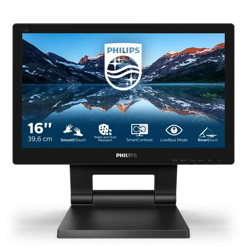 Philips 162B9T/00 computer monitor 39.6 cm (15.6 inch) 1366 x 768 pixels HD LCD Touchscreen Black