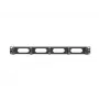 Cable management panel LANBERG AK-1205-B, 1U metal, 19 inch (482.6 mm) width, 80 mm depth, black