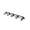 Cable management panel LANBERG AK-1205-B, 1U metal, 19 inch (482.6 mm) width, 80 mm depth, black
