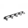 Cable management panel LANBERG AK-1205-B, 1U metal, 19 inch (482.6 mm) width, 80 mm depth, black