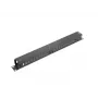 Rack cable management panel LANBERG AK-1201-B — 1U metal, 19 inch (48.3 cm), depth 67.5 mm, black
