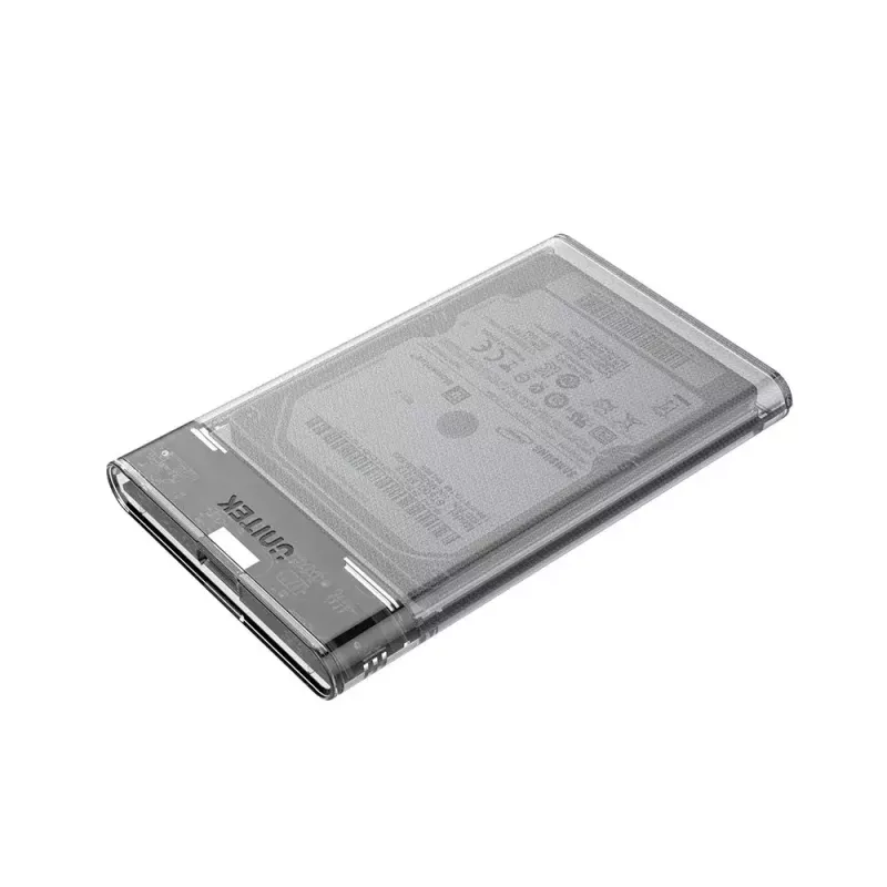 Unitek HDD/SSD enclosure S1103A Transparent for 2.5 inch SATA III drives, USB 3.1 Gen 1 (Micro-USB B)